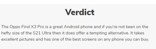 外媒点评OPPO Find X3 Pro:年度最佳屏幕之一 